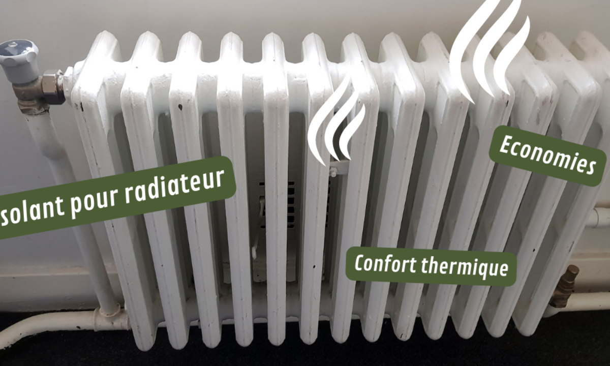 Pertes thermiques et isolant au dos du radiateur